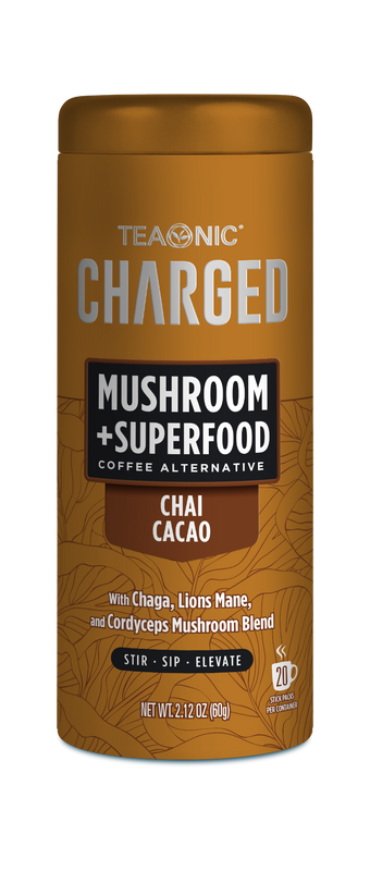 CHARGED MUSHROOM COFFEE ALTERNATIVE: CACAO - 60 SERVINGS