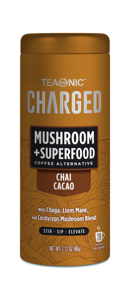 CHARGED MUSHROOM COFFEE ALTERNATIVE: CACAO - 40 SERVINGS