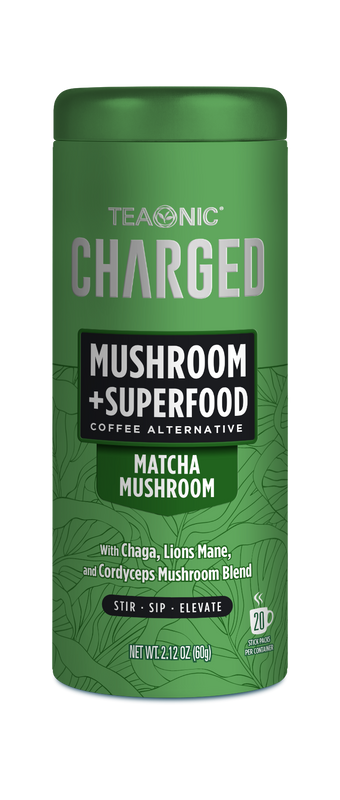 CHARGED MUSHROOM COFFEE ALTERNATIVE: MATCHA - 40 SERVINGS