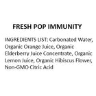 FRESH POP IMMUNITY : SPARKLING WELLNESS SODA - 24 PACK