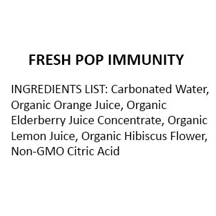 FRESH POP IMMUNITY : SPARKLING WELLNESS SODA - 24 PACK